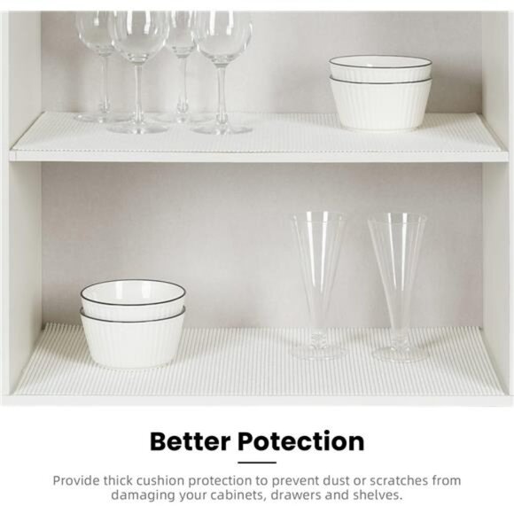 Drawer and Shelf Liner, 17.5 in X 20 Ft Non-Adhesive Shelf Liners for Kitchen - Picture 5 of 7